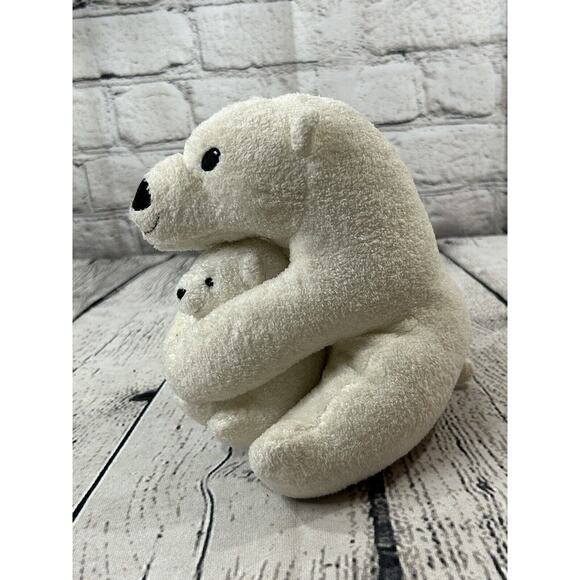 Little Tiger Press Big Bear Little Bear White Plush Stuffed Animal Polar Bears - Picture 2 of 9